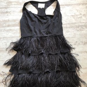MadisonMarcus Black feather dress